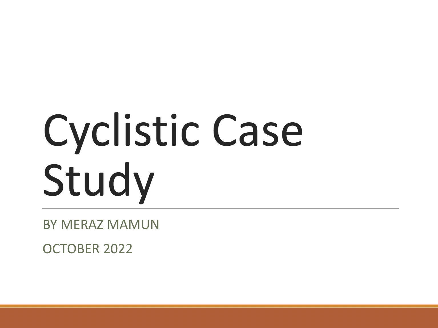 first page presentation